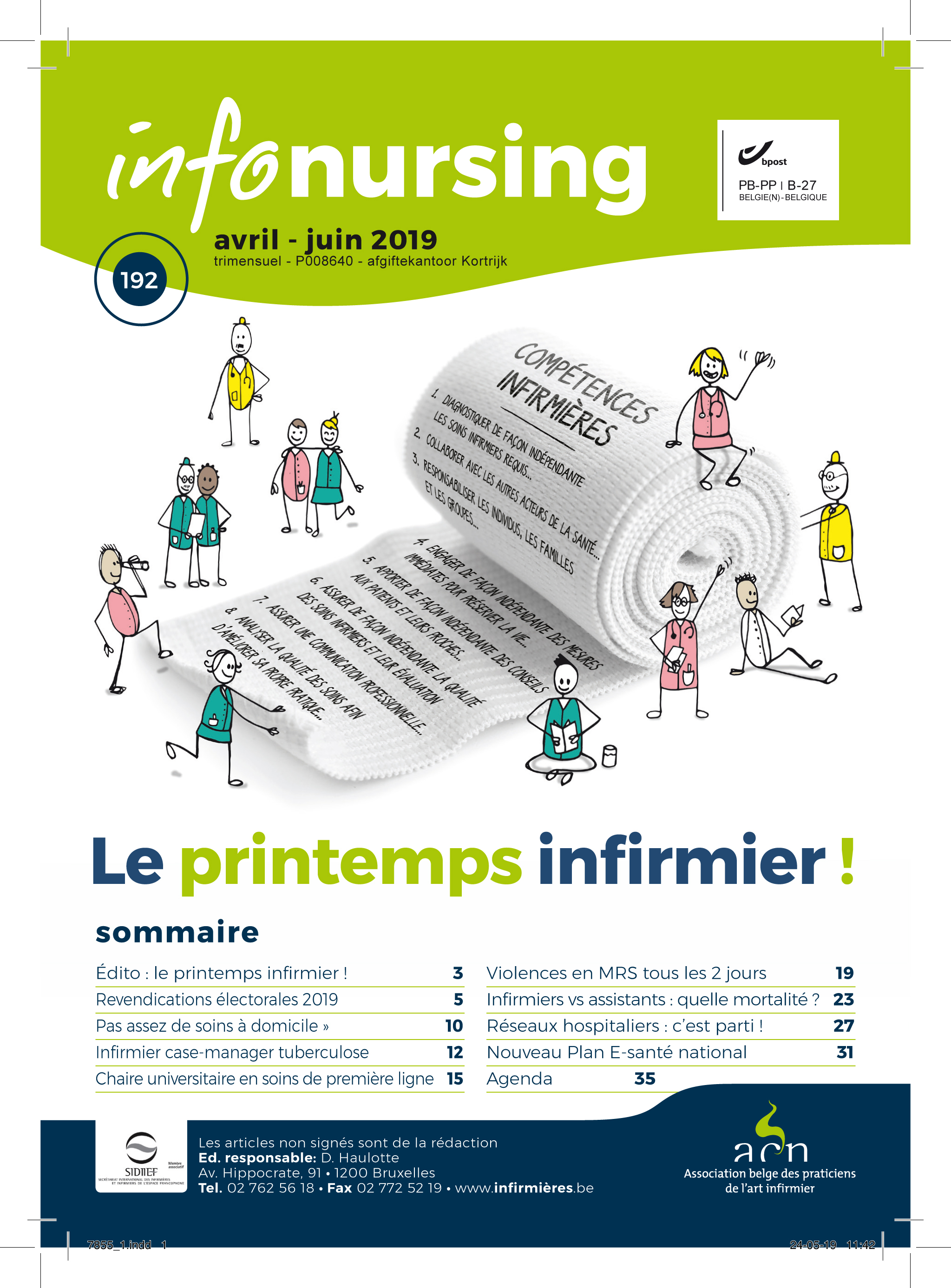 Edito Info-Nursing 192 : Le printemps infirmier !