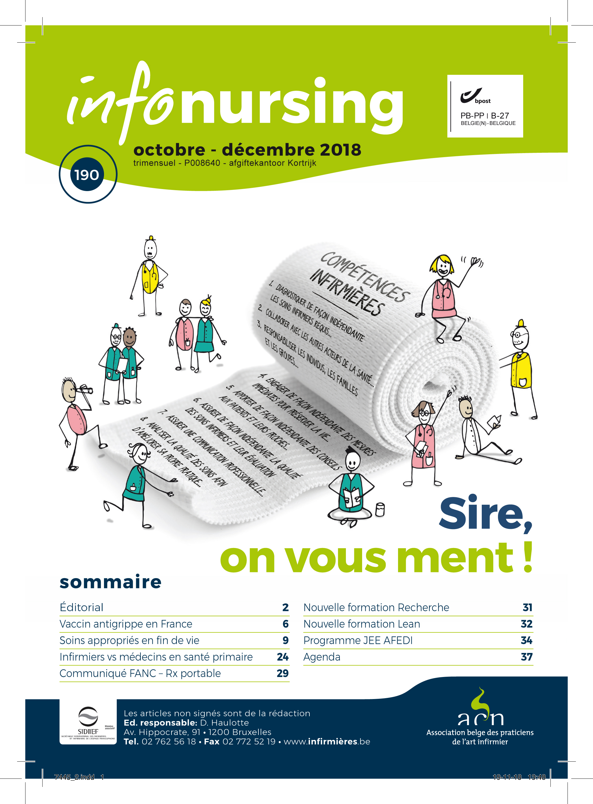 Edito Info-Nursing 190 : Sire on vous ment !
